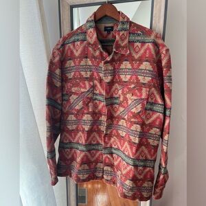 Vintage J. Crew Aztec Print Shacket XL